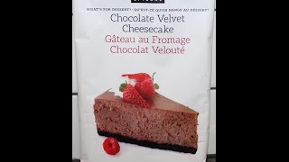 Epicure Chocolate Velvet Cheesecake Preparation amp Review [upl. by Ssalguod531]