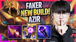 FAKER TRIES NEW AZIR BUILD  T1 Faker Plays Azir MID vs Katarina  Season 2024 [upl. by Trinia318]