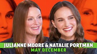 Natalie Portman amp Julianne Moore Interview May December amp Todd Haynes [upl. by Rubi]