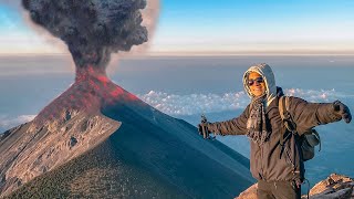 Subimos el VOLCÁN más PELIGROSO de Centroamérica y EXPLOTÓ  Volcán de Fuego y Acatenango [upl. by Anis]