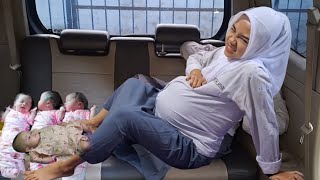 KAGET TIBATIBA PERUT GITA HAMIL DAN MELAHIRKAN BAYI KEMBAR TIGA [upl. by Annaeiluj457]