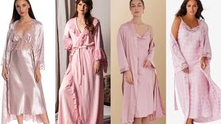 elegant stylish gorgeous women nightwear sleepwear night gown [upl. by Waddell391]