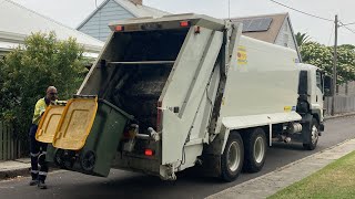 Newcastle Laneway Recycling  Cleanaway Hire Truck [upl. by Ayana721]