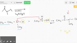 Acid hydrolysis of amides A Level Chemistry OCR AQA Edexcel [upl. by Manvell510]