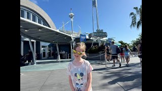 Magic Kingdom  Bellas First Time on Space Mountain Fun with Family and More [upl. by Qidas284]