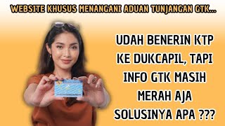 KTP SUDAH DIPERBAIKI KE DISDUKCAPIL TAPI INFO GTK DAN VERVAL PTK MASIH MERAH  SOLUSINYA APA ❓❓ [upl. by Eneleh]