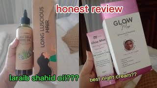 Possible hair oil  GLOW max cream review [upl. by Ahselat]