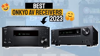 Top 5 Best Onkyo AV Receivers For 2023  TXNR6100 TXRZ50 TXRZ70 TXNR7100 TXSR393 [upl. by Sophie]