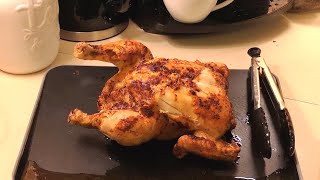 NINJA AIRFRYER FULL ROAST CHICKEN TASTE TEST [upl. by Marijo533]