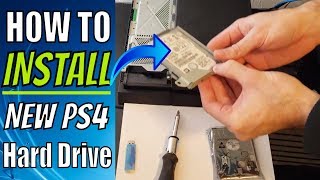 How to install NEW PS4 Hard Drive 500GB to 2 TB Upgrade Tutorial 2019 [upl. by Toni]