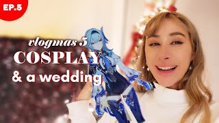 vlogmas episode 5 🎄 making a cosplay outfit amp going to a wedding animeaesthetic [upl. by Rory369]