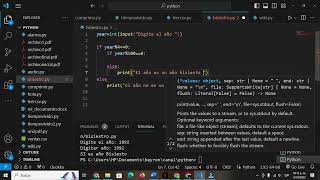 Python Año Bisiesto [upl. by Nnyla]