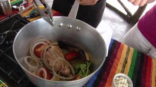 How To Cook Mexican Pozole Soup  A Hominy Onion Tomato and Pork Soup Recipe [upl. by Anelys]