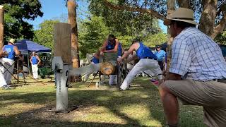 Jason lentz single hand sawing in Australia [upl. by Odele]