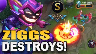 BLOW THEM UP 🤭  Ziggs Mid Lane Gameplay [upl. by Lauhsoj]