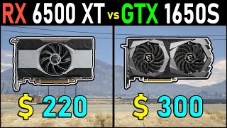 RX 6500 XT vs GTX 1650 Super  Ryzen 5900X  9 Games Test  Tech MK [upl. by Acirtap]