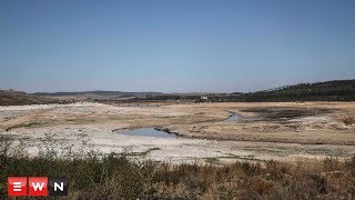 Department of Water and Sanitation drill boreholes at Theewaterskloof dam [upl. by Rezal]