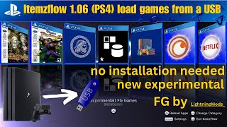 PS4 itemzflow 106 update load games from a USB without having to install it on your console [upl. by Corbin]