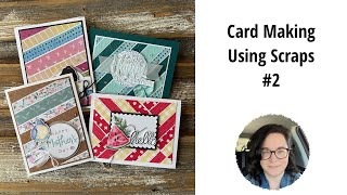 4 Card Ideas using Scraps [upl. by Kariotta380]