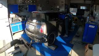 Mini Cooper S R53 Custom Remap and Dyno [upl. by Ahsonek118]