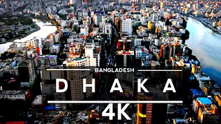 Dhaka  Bangladesh 🇧🇩 4K by drone Travel [upl. by Notlem]