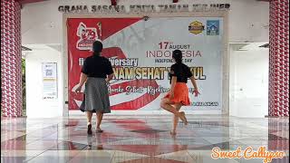 Dibalas Dengan Dusta Line Dance Choreo Diba Munaf amp Vincentius Saptono [upl. by Hamas]