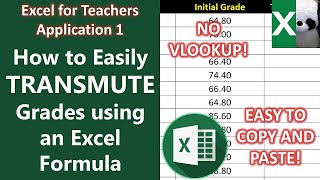 THE DEPED TRANSMUTATION FORMULA  Excel for Teachers  Carlo Excels [upl. by Dadelos]