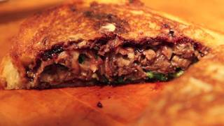 Short Ribs Pickled Red Onion Blackberry Jam Gruyere Grilled Cheese [upl. by Acirt486]