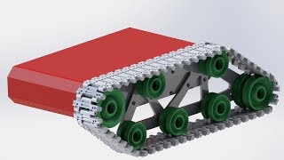 Новый проект танка XTra3  левая гусеница  New project Tank XTra3 left track [upl. by Laekim]