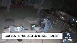 Eau Claire police seek help in identifying backyard brisket bandit [upl. by Keyes212]