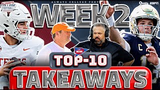 Week 2 TAKEAWAYS 🏈 SEC dominating welcome back Nebraska Notre Dame amp Michigan struggles [upl. by Yetta612]