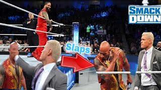 Finally  Cody Rhodes Slaps the Rock On SmackDown Today highlights 🤕 [upl. by Frederich682]