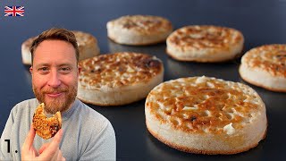 How to make British Crumpets Griddle Pancakes BEST OF BRITISH  John Quilter [upl. by Isac]