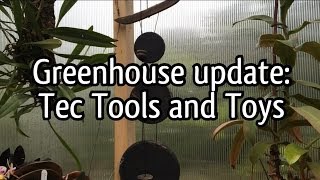 First New DIY 10 x 16 Greenhouse Update part 1 Info on equipment in use and Tec Toys [upl. by Johnston832]