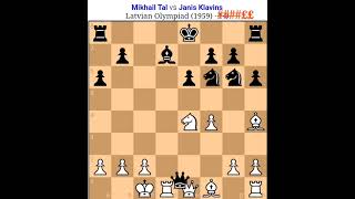 Mikhail Tal vs Janis Kelvin Tal chess game Tal best sacrfice Tal chess board game tal chess [upl. by Yrohcaz]