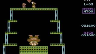 Donkey Kong 2016 Remake Longplay C64 50 FPS [upl. by Emelyne723]