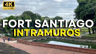 Walking around FORT SANTIAGO Intramuros 4K UHD [upl. by Pratt]