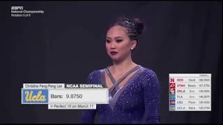 PengPeng Lee UCLA 2018 Super Six Bars 100 [upl. by Ilah]