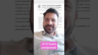 gtu gtuexam postponed gtunews gtucircular [upl. by Uriisa]