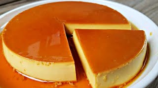 SUB 3 Ingredients❗Homemade Leche Flan  No Oven No Bake No Mixer No Condensed Milk [upl. by Nicole]