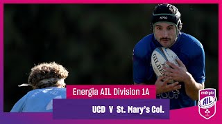 UCD v St Mary’s College  EnergiaAIL Highlights Mens Div 1A Rd 5 [upl. by Airetnahs645]