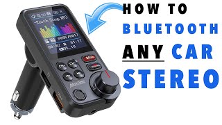 How to Bluetooth ANY Car Stereo  Nulaxy Car Bluetooth Transmitter Review [upl. by Nnayd]