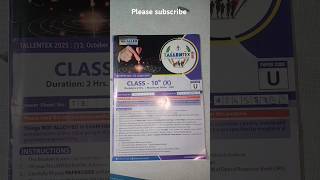 10th class tallentex question paper mental ability question answer please subscribe [upl. by Camp]