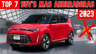 7 SUV´S mas ahorradoras de GASOLINA del 2023 ⛽️ [upl. by Mowbray]