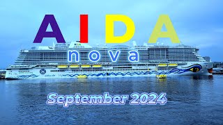 AIDA nova Cruises Kreuzfahrtschiff 09 2024 EA [upl. by Atteroc37]