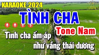 Tình Cha Karaoke Tone Nam  Am  Nhạc Sống Dễ Hát  Trọng Hiếu [upl. by Idnew]