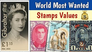 Most Wanted World Stamps Catalogue Values  Postage Stamps Collection Worth Collecting [upl. by Amethyst]