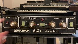 Multivox CB1 Chorus Box  rare vintage Boss CE1 Chorus Ensemble clone  BEST 20 EVER SPENT [upl. by Germana]