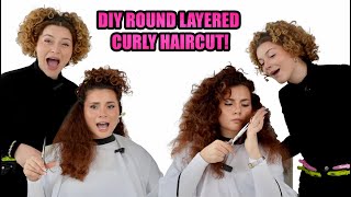 DIY TUTORIAL OF A PROFESSIONAL DRY CURLY HAIRCUT — hairstylist shows me how [upl. by Leventis]