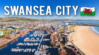 SWANSEA CITY TOUR – WALES PAYS DE GALLES [upl. by Refotsirc]